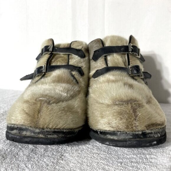 Vintage Blondo Two Buckle Seal Skin Chukka Boots 13 - Picture 12 of 14